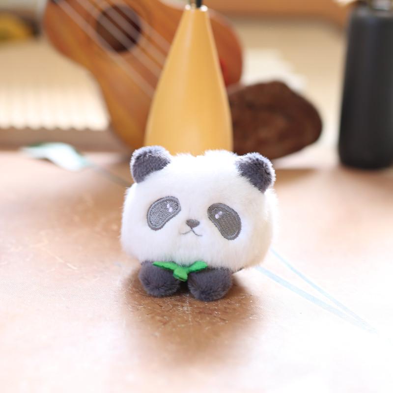 

Panda Plush Charming Bear Keyholder Adorable Soft Short Plush Bag Charm сірий колір