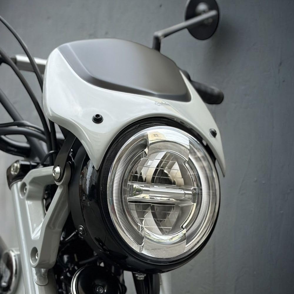 Diabolus by Windshield for Honda Hunter Cub CT125 Color Windscreen Custom Parts K-SPEED - Two-Tone - (New Beige)