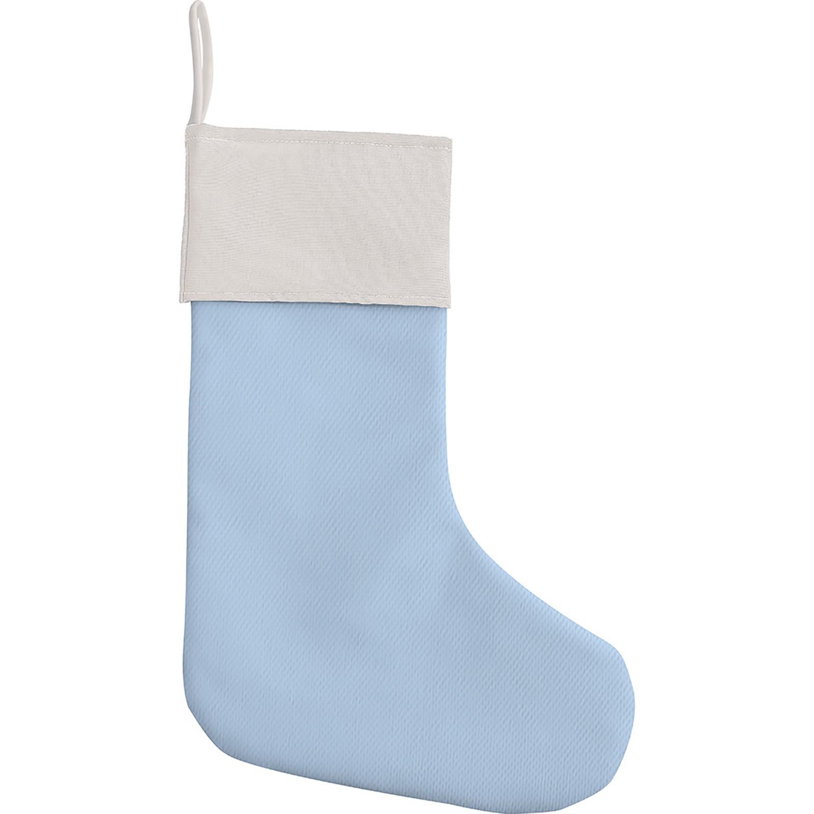 

Персонализированные рождественские чулки большого размера с любым рисунком, в которые можно положить подарки One Size синий