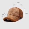 Wool Rhinestone Letters Baseball Cap for Men Women Winter Outdoor Warm Sports Cap