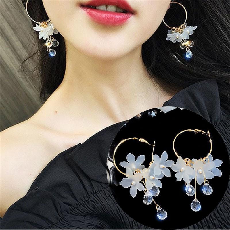 925 Silver Needle Green Red Butterfly Long Tassel Earrings For Women Jewelry Trending Korean Fashion Crystal Drop Earrings