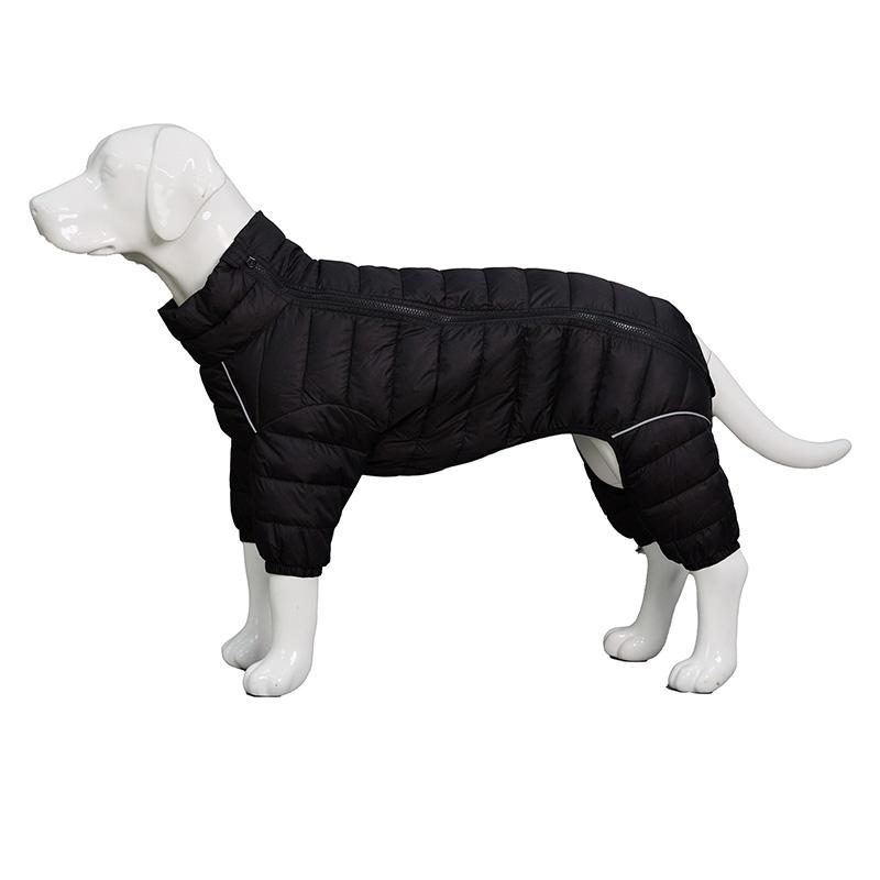S-4XL Dog Thicken Cotton-padded Coat Pet Warm Down Jacket Windproof 4 Legs Pet Outfit Winter Greyhound Husky Chihuahua Clothes
