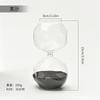 Scandinavian Modern Glass Hourglass 30-Minute Sand Timer  Artistic Desk Decor for Office Home Minimalist Gift Idea Sand Clock