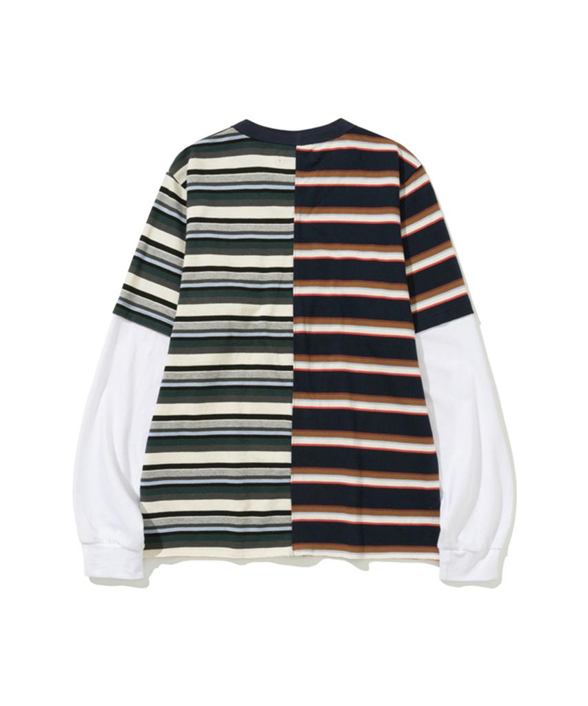 ERER Striped Layered Long Sleeve T-Shirt Stripe