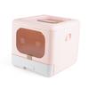 Cat Litter Box Enclosed PP Odorless Foldable Anti  ing with Scoop 2 Doors Cat Toilet for Pet Supplies