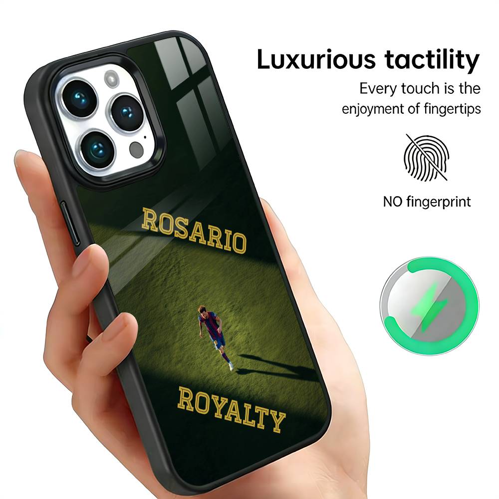 Fußballstar M-Messi Handyhülle Für IPhone17 16 15 14 13 12 11 Plus Pro Max Plus Kabelloses Ladegerät Abdeckung Funda