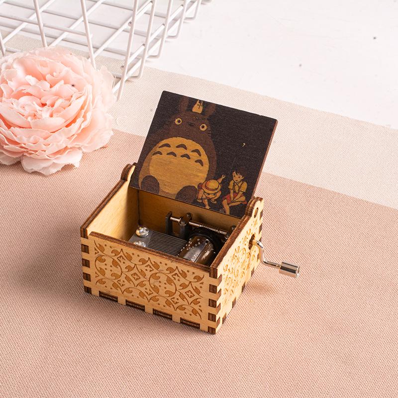 Dřevěná hudební skříňka Totoro Miyazaki – Valentýnský/Narozeninový dárek pro ni