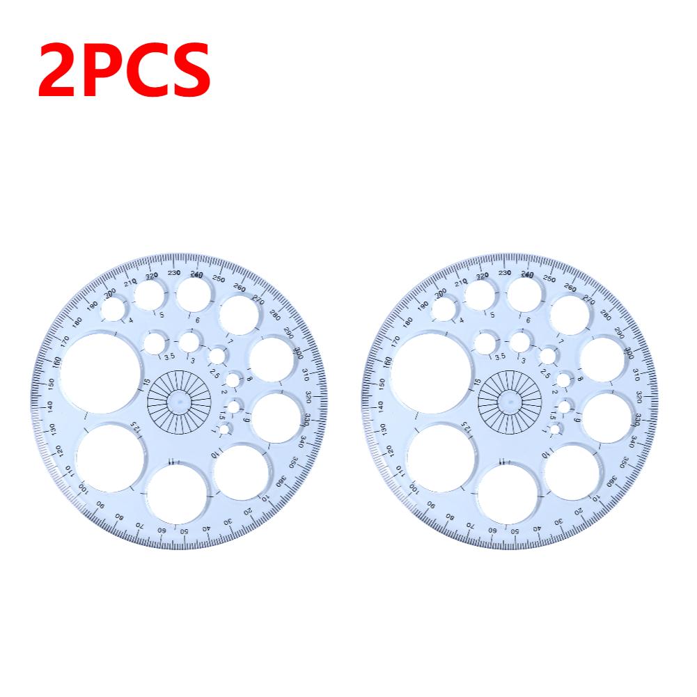 

Practical Geometric Template Plastic Measuring Ruler Circles Drawing Shape Stencils for Office School Home Building Formwork