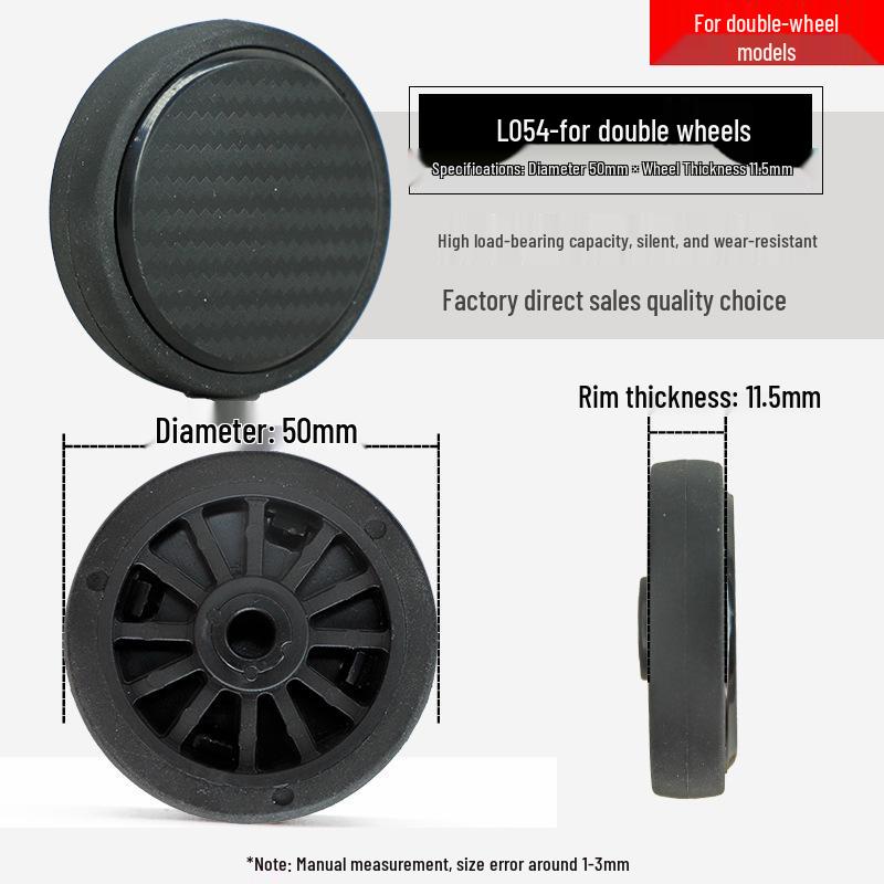 Universal Telescopic Luggage Wheels & Leather Case Replacement Rollers with Password Lock.