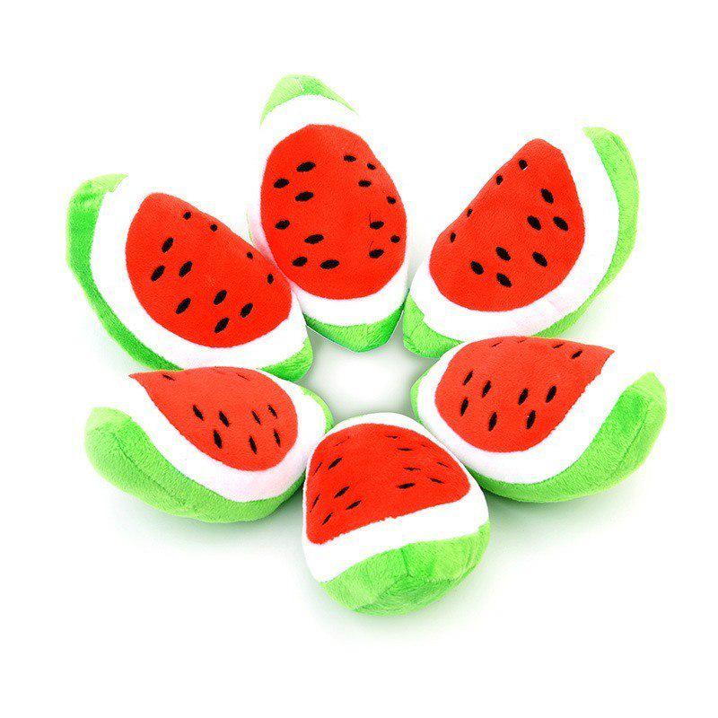 

WTEMPO 1 шт. Фруктовый Овощ Куриный Барабан Кость Пищащащая Игрушка Для Собаки Щенок Плюшевый Красный Перец Баклажаны Ради M