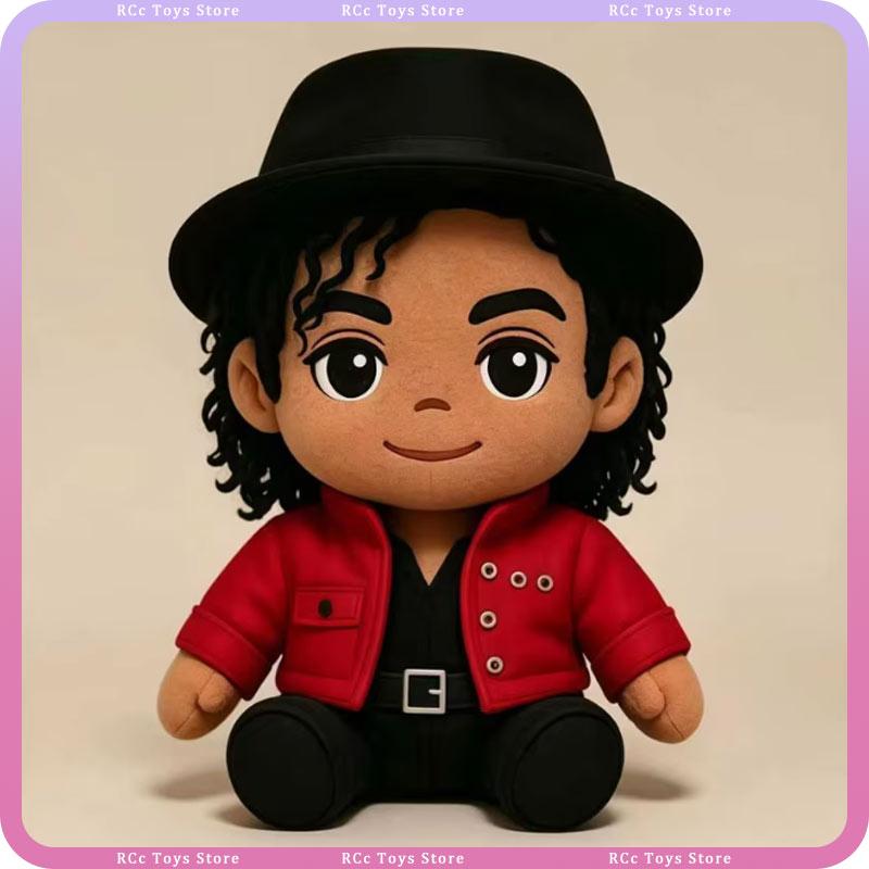 Rote Michael Niedliche Plüschpuppe Weiches Kuscheltier Sammlerfigur Für Michael Musikfans Heimdekoration Innenraumdekoration 25cm