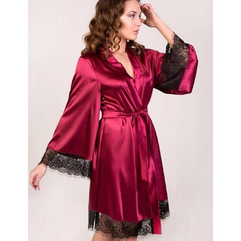 

Pajamas Sexy Nightgown Women with Lace Trim Sexy Lace-up Nightgown for Women Burgundy 175(XXL)