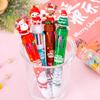 Christmas Ballpoint Pens 10-in-1 Retractable Cute Santa Snowman Pens Festive Writing Tool for Kids School Supplies Students