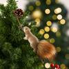 Foam Cartoon Simulation Squirrel Pendants, Christmas Tree Decorations, Scene Arrangement Ornaments, Props