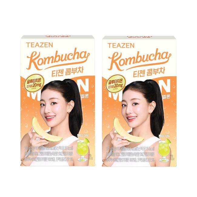 Teazen Kombucha Melon Glutathione 30 Sticks, Plum Alpha-CD 30 Sticks (12 Options)