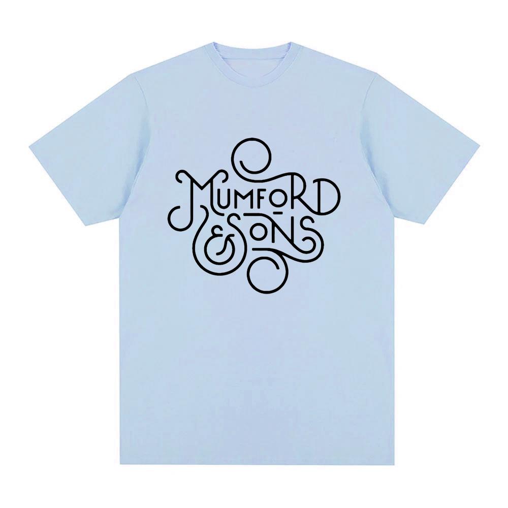 Mumford & Sons Logo T-shirt Summer Graphic Hip Hop 100%Cotton High Quality Tee-shir Casual Punk Clothing Singer's Same Style