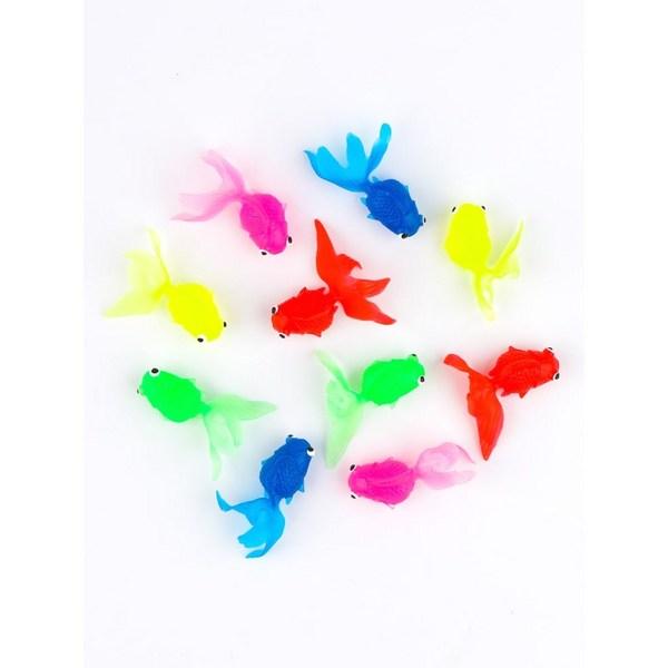 Villan Small World Mom Goldfish Set med 10 - Badande Lek Fiskmodell Flytande i vatten i århundraden koreanska barnleksaker