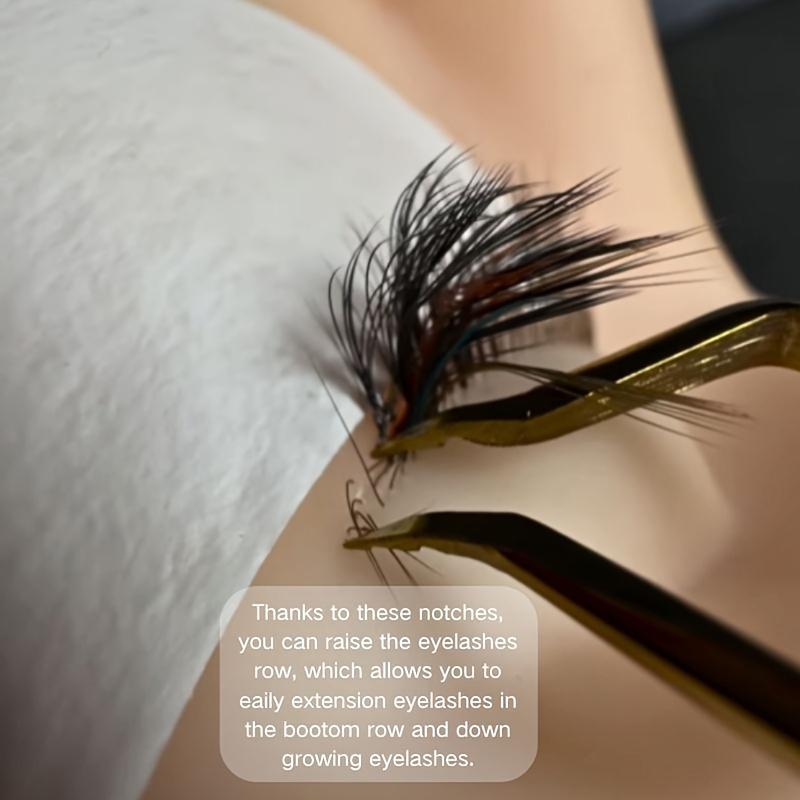 Designed Precision Isolation Lash Extension Tweezer Strategic Angle Opening Jaws Separator Tweezers For Eyelash Extension