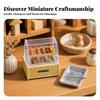 Miniature Bakery Display Exquisite Details Oden Food Cabinet
