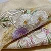 Used Final Price Reduction - Limited to 20 items - New - Made in Japan - Silk - Chirimen Fabric - Embroidery - Obiage 981