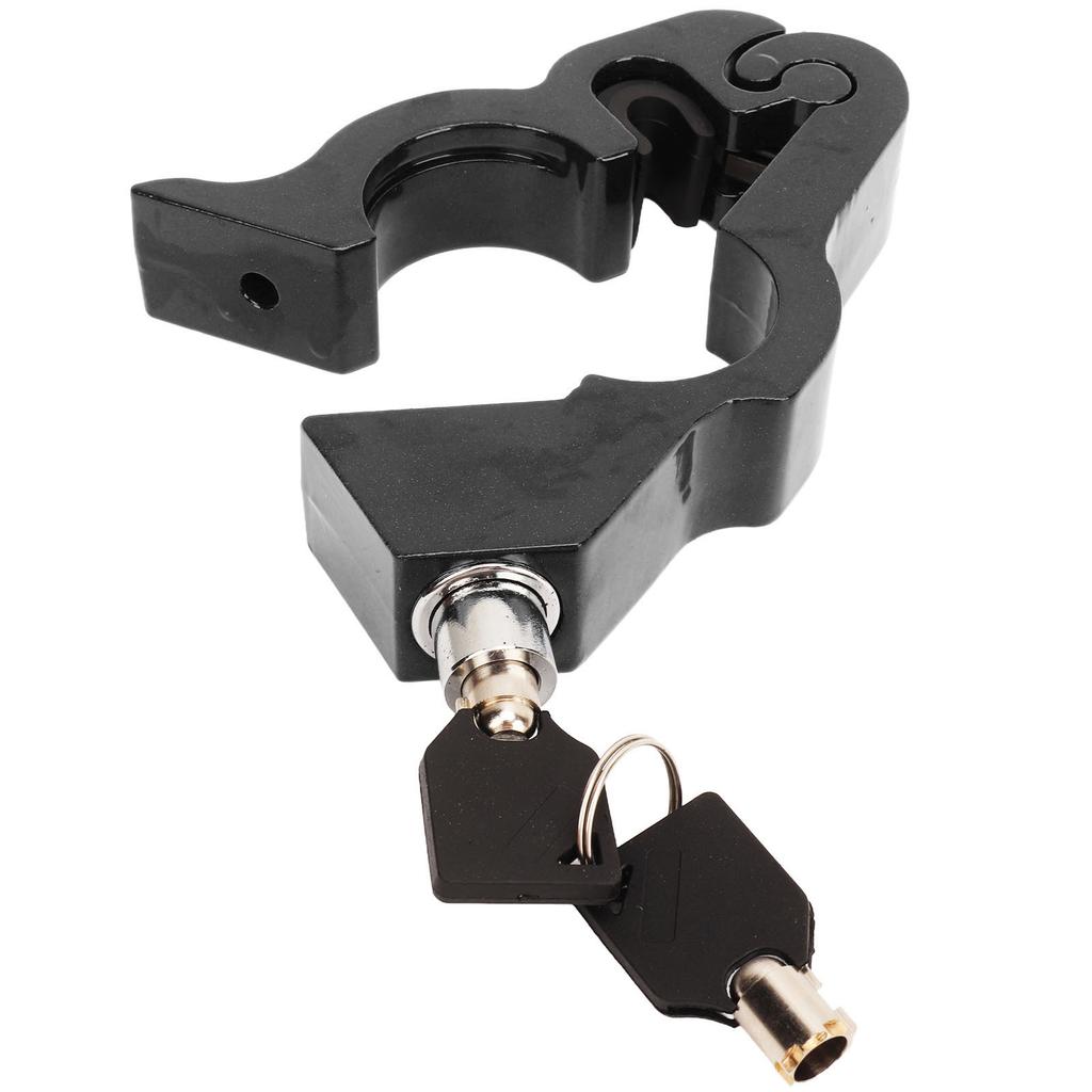 Throttle Handle Lock Aluminium Alloy Motorcycle Handlebar Grips Brake Throttle Security Lock with 2 Keys