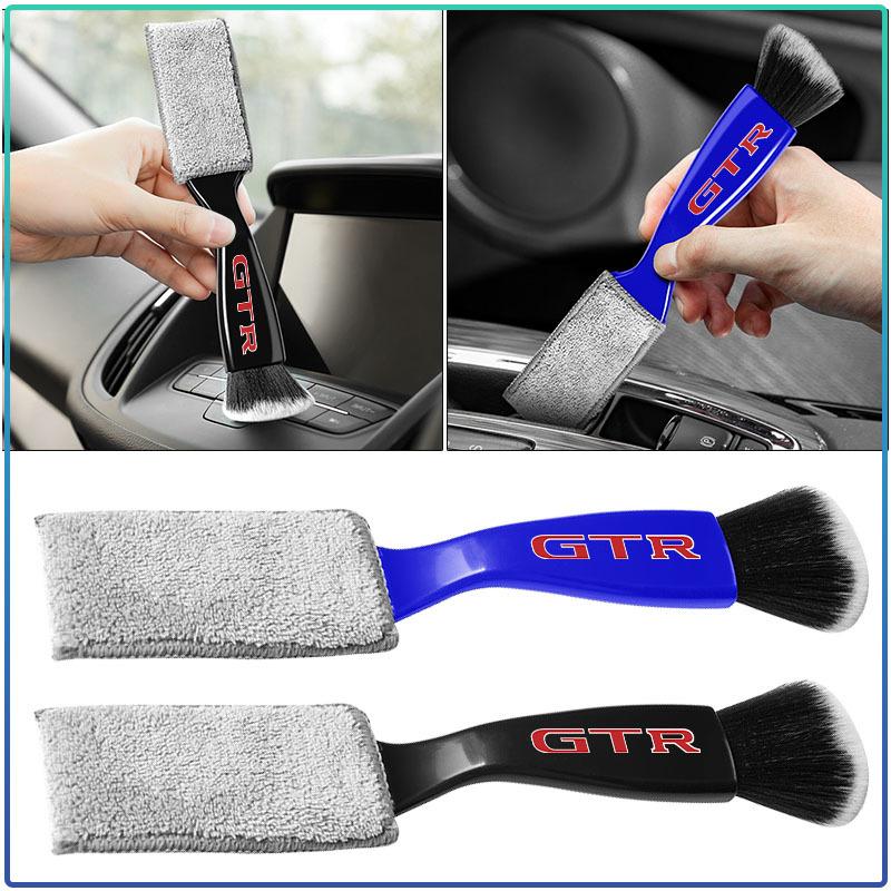 Car Cleaning Detailing Brush Air Conditioner Vent Cleaning Brush Auto Accessories For Nissan GTR Teana Skyline Kawasaki R32 R34