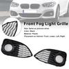2PCS Fog Light Cover Grille Fit BMW 1 Series F20 F21 LCI M-Sport 2015-2019