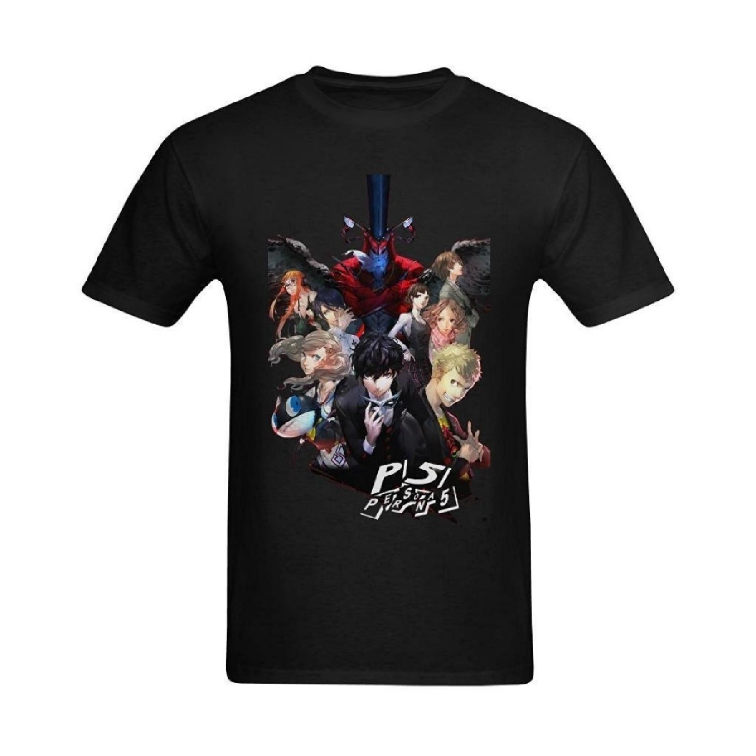 Мужская футболка XouAEN с персонажами Persona 5, размер XS XXXXXL разноцветный