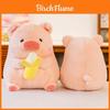 Adorable Peluche Lulu le Cochon Mignon Cochon Banane Animal en Peluche Oreiller Coussin Doux en Coton PP 50cm