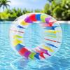 Inflatable Cylinder with Internal Strips Safe Rolling Land