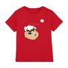 Camiseta Infantil Looney Tunes Taz Chapéu de Papai Noel 3-8 Anos, Vermelha