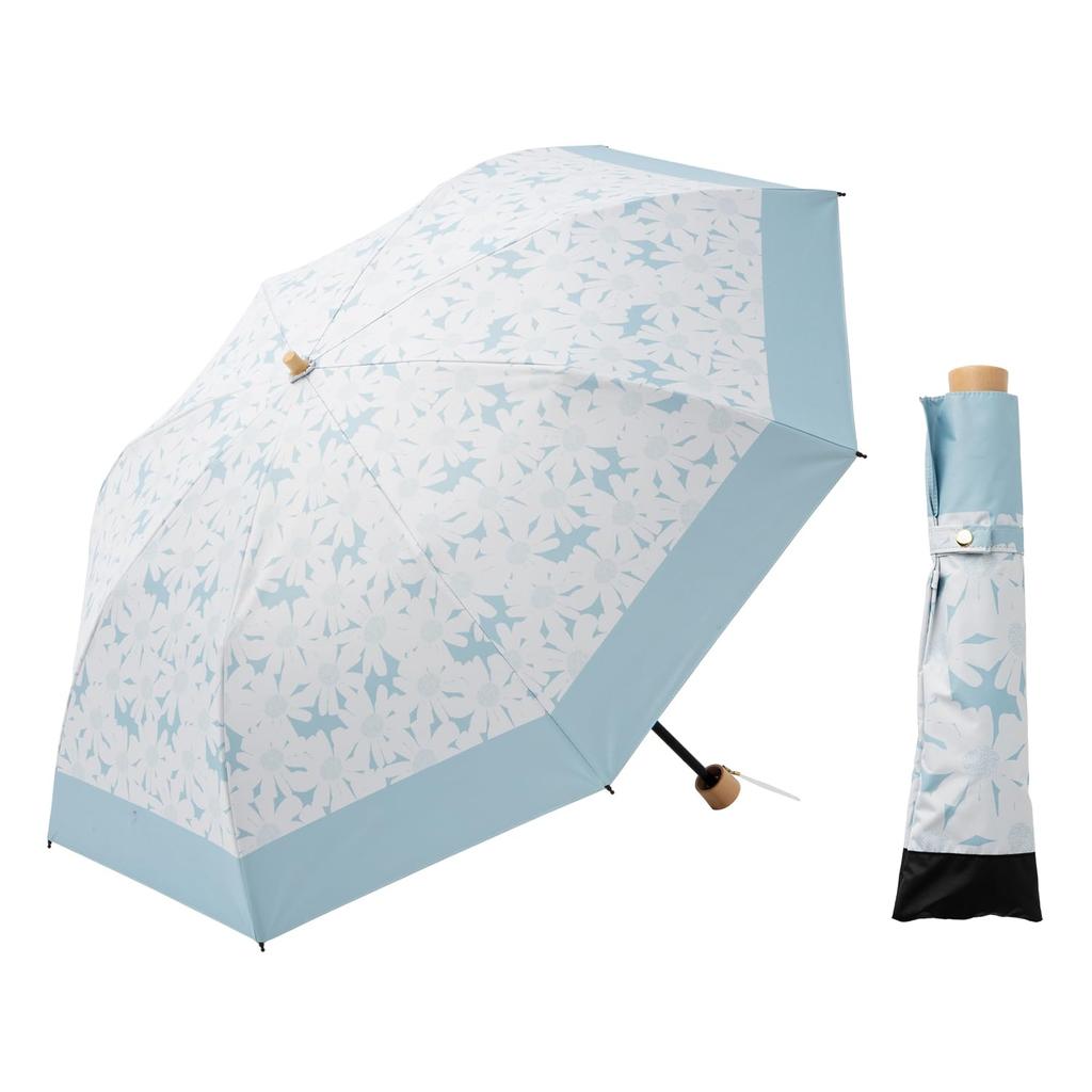 Cool Plus Folding Parasol for UV Heat and Light 50cm X 8 Light UV Protection Heat and Light Grade 1 Women, Blocking, Ribs, 100% Blocking, 99.9%+