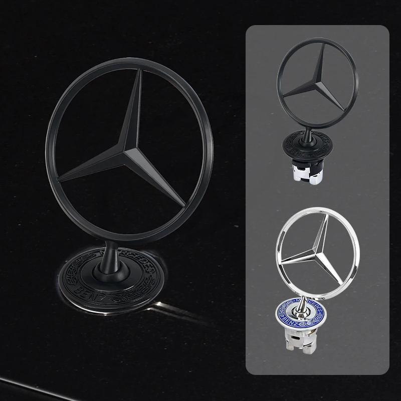 XTRL1 Car Bonnet Label Badge 3D Star Zinc Alloy Car Front Hood Emblem for Mercedes Benz Amg W204 W205 W206 W212 W213 W222 W223 E300