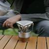 Foldable Coffee Dripper Stainless Steel Portable Pour Over Coffee Stand Camping Coffee Filter Holder Lightweight Outdoor Coffee