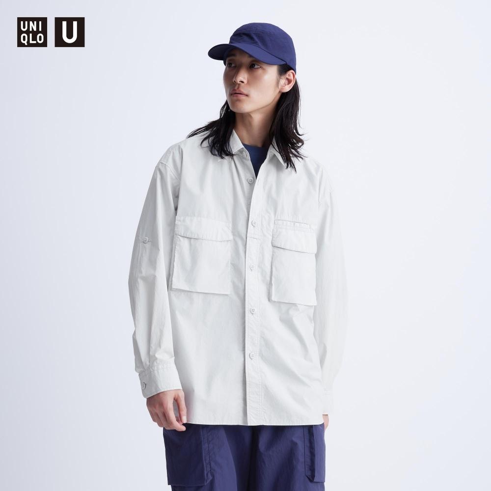 

Удобная рубашка UNIQLO с длинными рукавами