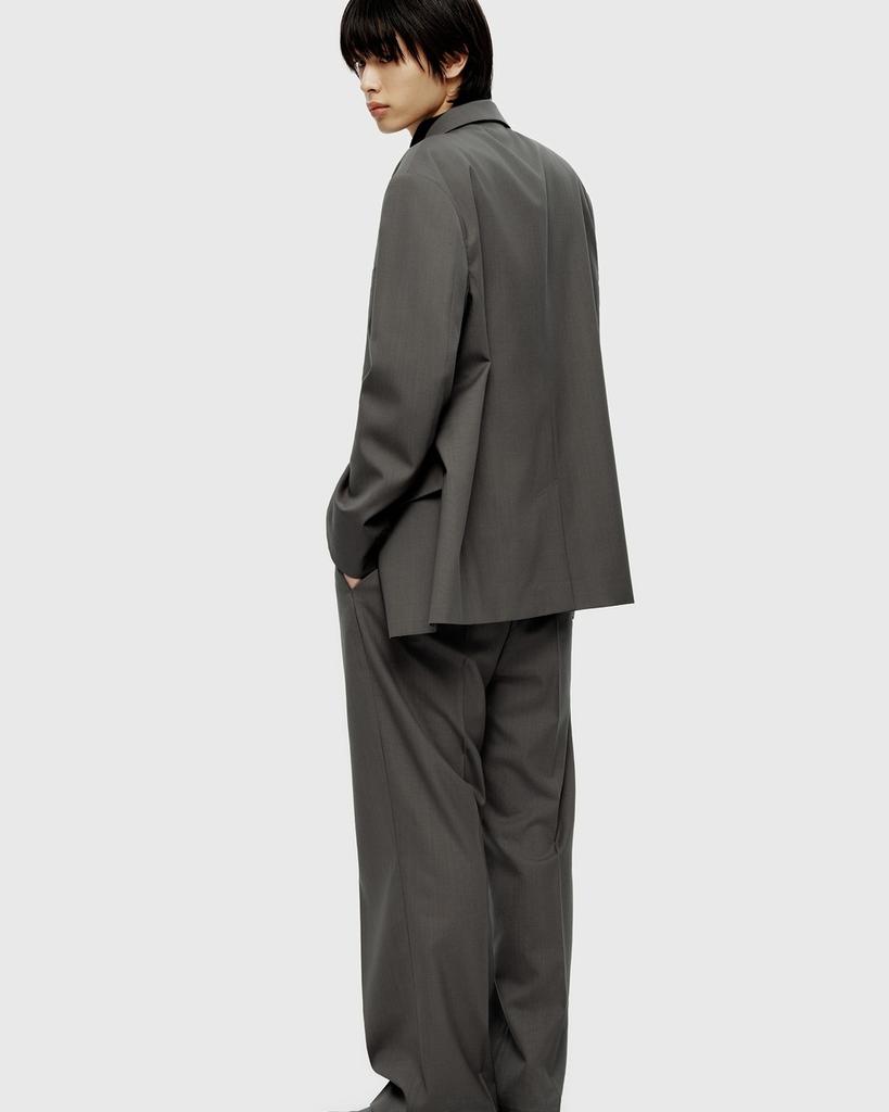 YOUTH Fine Wool Waist Line Pants - Khaki Gray