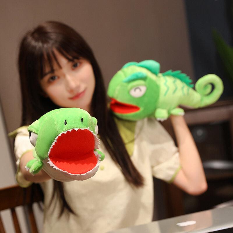 Sea Creatures Soft Stuffed Toy Fish Shark Doll Cospaly Animal Plush Doll Educational Baby Toys Kawaii Hand Finger Puppet