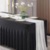 6FT Rectangular Stretch Table Cover with Jellyfish Skirt for Weddings and Banquets