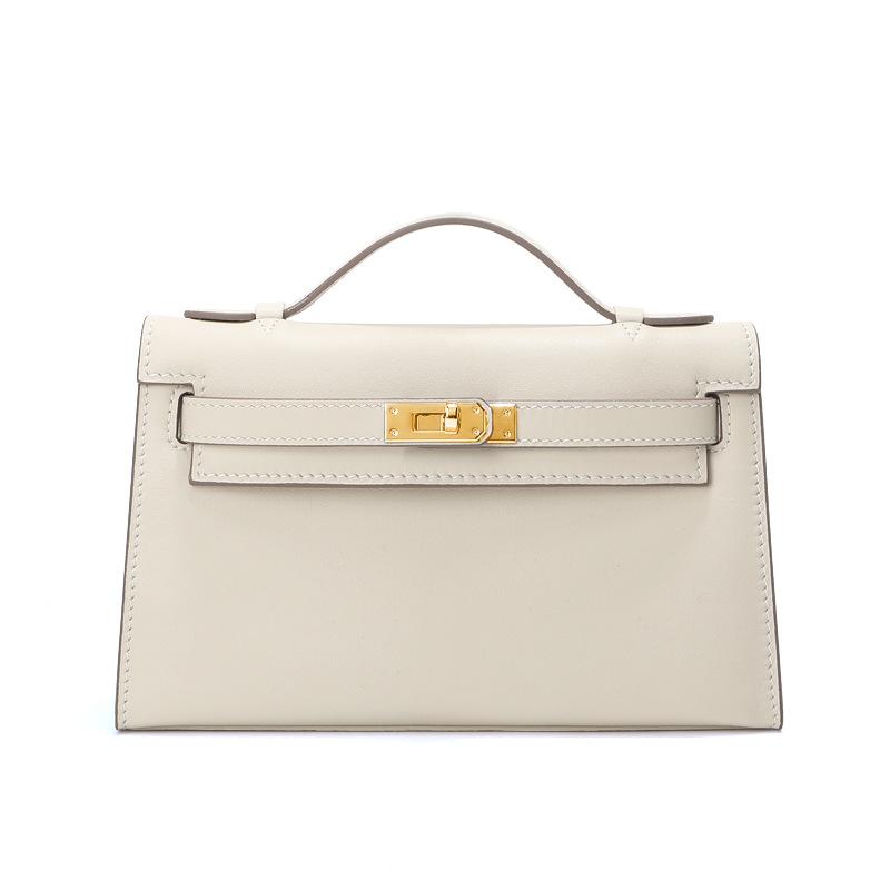 Swift erste Schicht Rindsleder Generation Kelly Umhängetasche, leichte Luxus Retro Umhängetasche, Echtleder Handtasche Tasche.