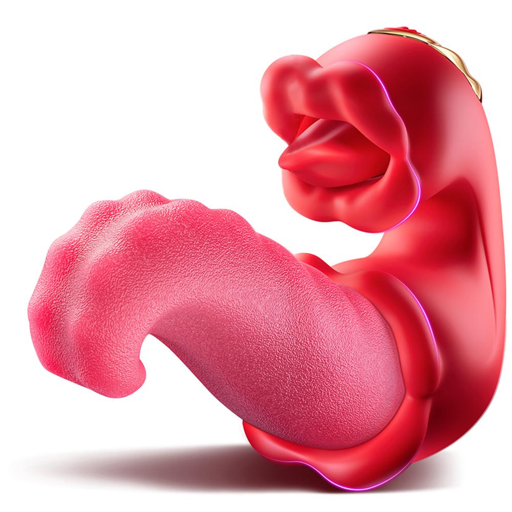 Powerful Tongue Licking Clitoral Vibrator for Women Clitoris Stimulator G Spot Dildo Female Vagina Massager Vibrating Climax Sex Toy Adult Masturbator