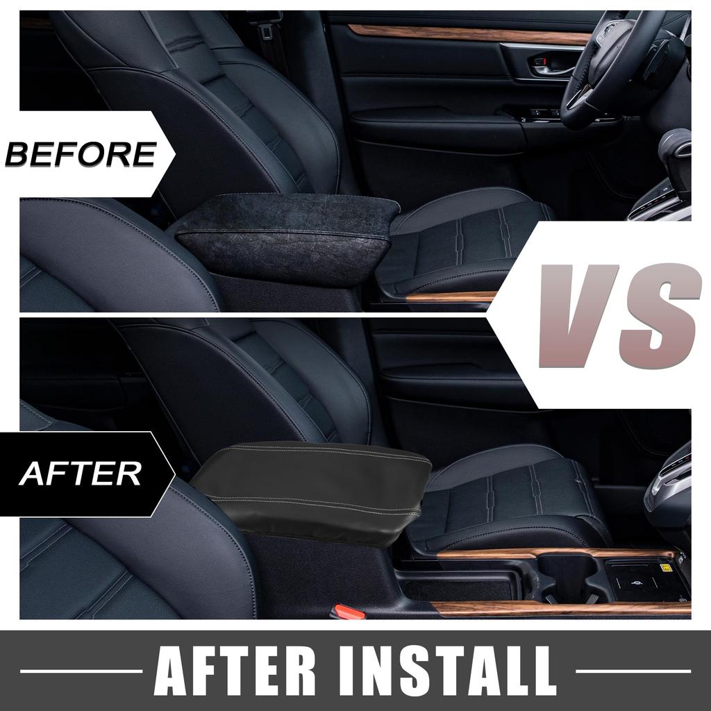 A ABSOPRO Car Center Console Seat Armrest Cover Interior Protective Lid Storage Cover Trim