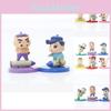 Cute Crayon Shin-chan Action Figures Set Of 6 Pvc Collectible Cake Car Desktop Decor