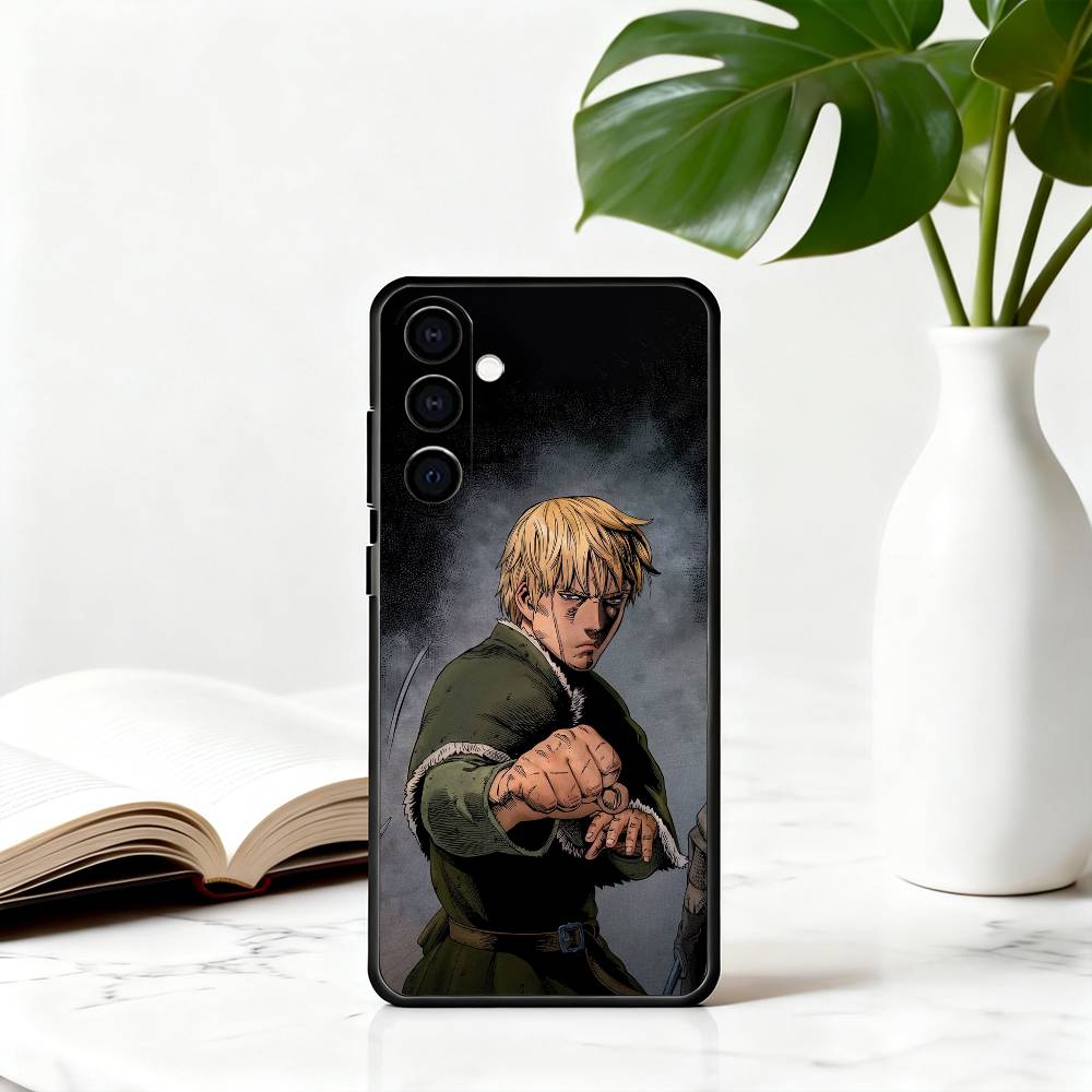 V-Vinland S-Saga T-Thorfinn-VST Handyhülle Schwarzes Silikon Weich Für Samsung Galaxy A73,A72,A71,A70,A53,A52,A51