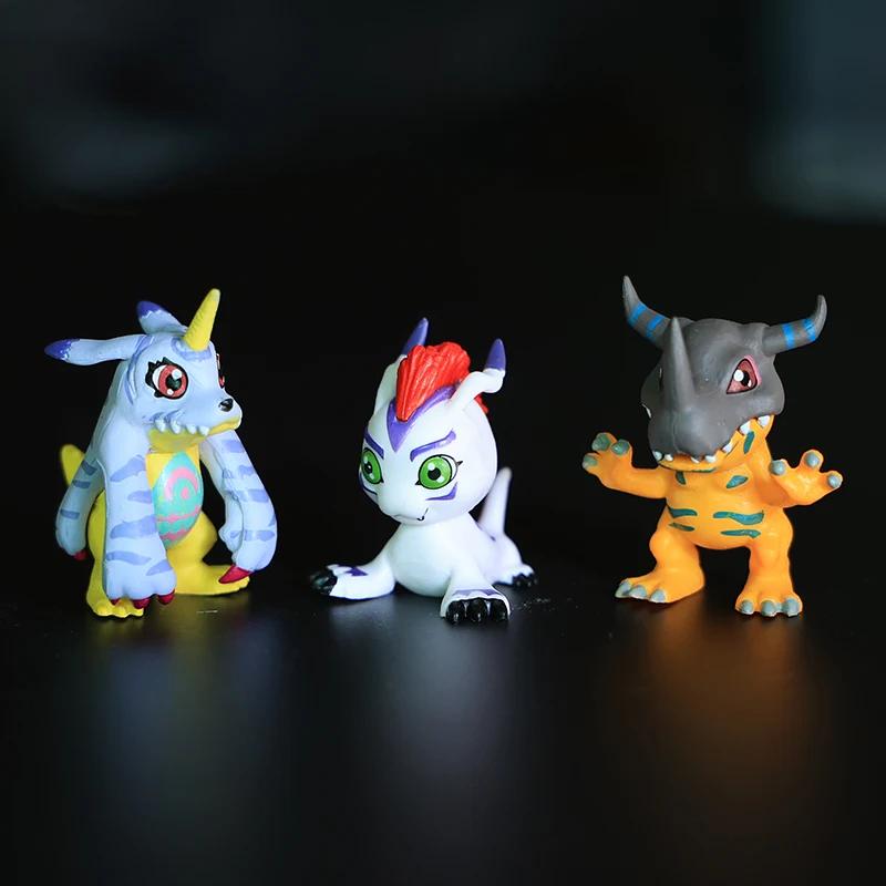 9Pcsset Digimon Digimon Adventure Anime Figure Model PVC Collection Ornaments Statue Dolls Birthday Toy Gifts Gifts