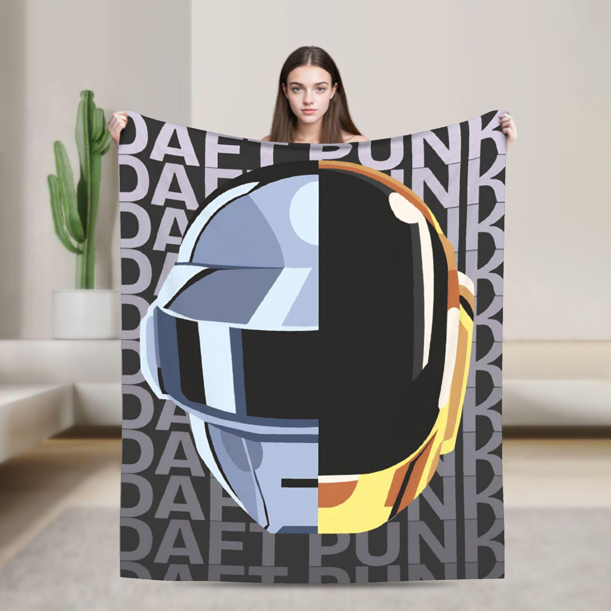 

Супер Мягкие Пледы с Шлемами Daft Punk Плюшевый Плед для Кемпинга С принтом Покрывало для Дивана Кресла Фланелевое Покрывало для Кровати Чехол для Дивана-Кровати 75x90cm