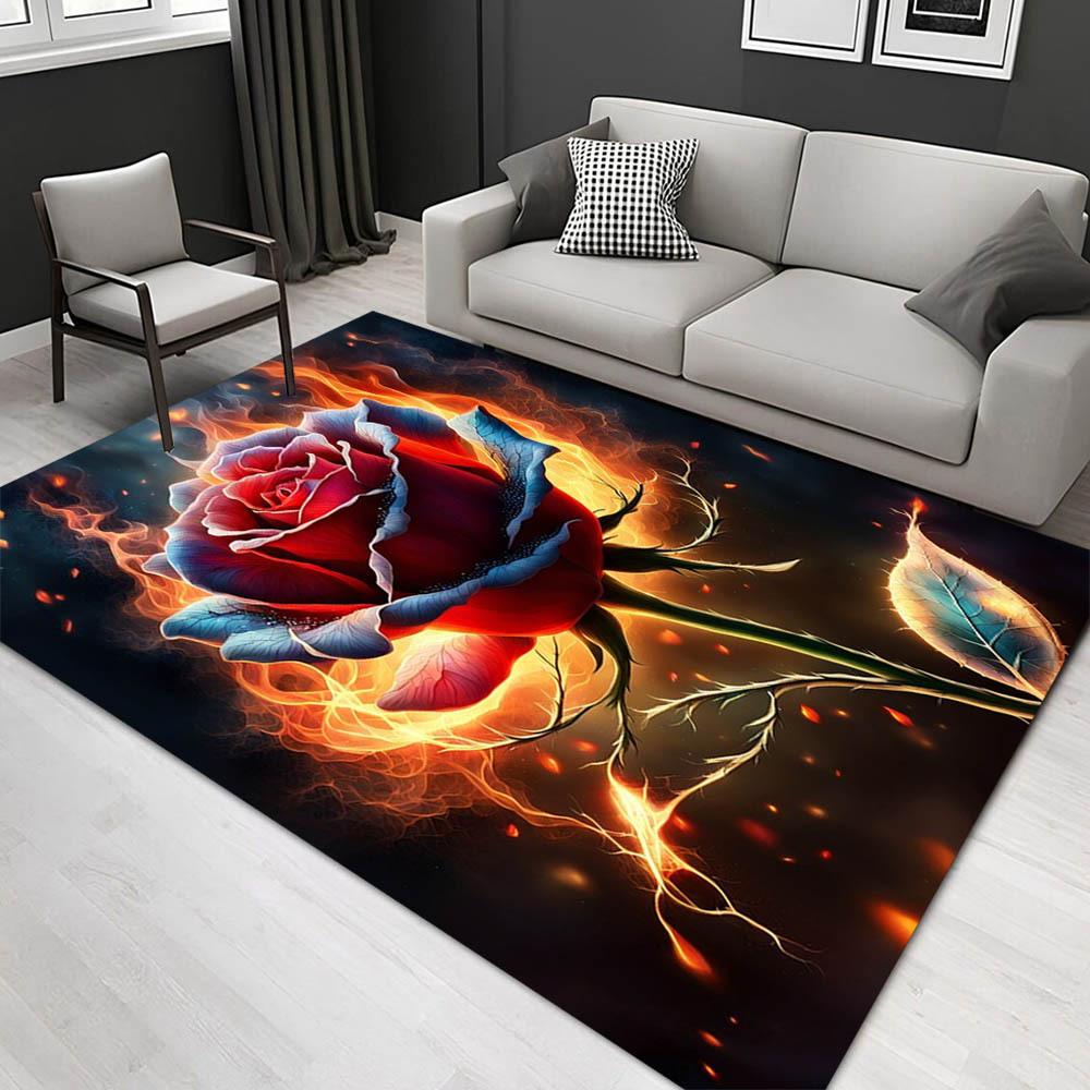 

1pc 18173938450 Pattern Carpet, Area Rug For Living Room Bedroom Room Bed Chair Laundry Entryway Corridor Yard Non-slip Outdoor Camping Rug 60cm by 90cm