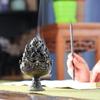 Alloy Mini Boshan Incense Burner Chinese Ancient Home Indoor Decoration Sandalwood Stick Cense Holder Desk Ornaments
