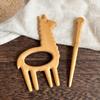 Lion Animal Sweater Pin Horse Pony Brooch Fashion Wooden Brooch  Gift