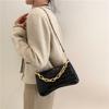 Trendy Black Pu Crossbody Bag 2023 Fashionable Small Square Shoulder Bag For Women