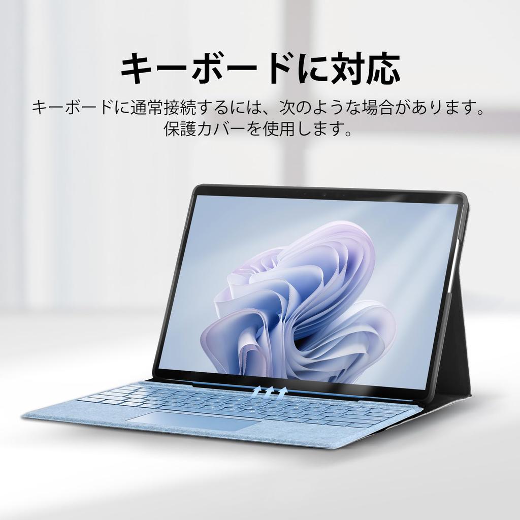 Omnpak Microsoft Surface Pro Pro Pro 9 Lightweight Compatible with Surface Pro Detachable Storage and Electronic Pen Clip 11/Surface 10/Surface Case,